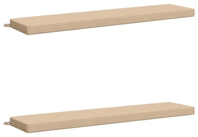 Imagen del producto de Cojines para bancos SOEST 2 uds. 100% Poliéster Crema