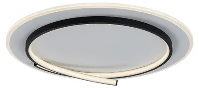 Image de Rabalux 71366 Plafonniers Niloo LED 40 métal plastique noir