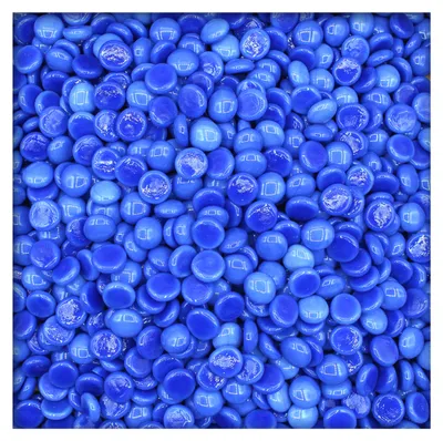 Produktbild von 1 kg opake Glasnuggets Glassteine Muggelsteine Mosaiksteine 17-19 mm Königsblau