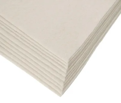 Bastelfilz Bögen 10er-Pack flex Filz DIN A4, Stärke 1,5-2mm, Filzplatte, hellgrau