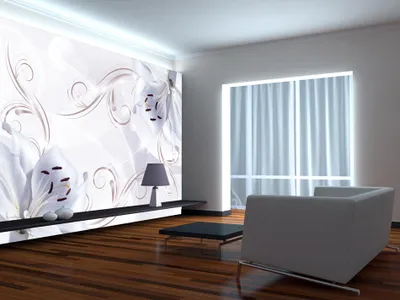 Produktbild von Vlies Fototapete 400x280 cm Tapeten Wandtapete XXL Abstrakt Ornament Blumen b-A-0095-a-c