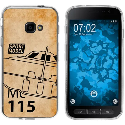 Produktbild von PhoneNatic Case kompatibel mit Samsung Galaxy Xcover 4 / 4s Silikon-Hülle Space U.F.O. M1