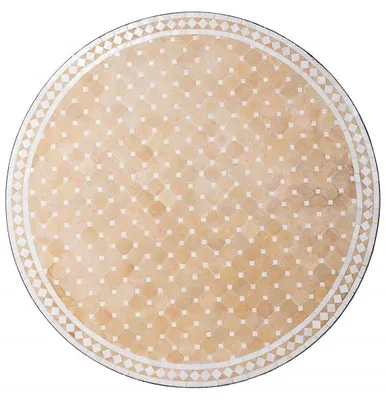 Obrázek produktu pro Marocká keramická mozaiková deska, vzor Marrakesh, přírodní bílá, rozměry 120 cm