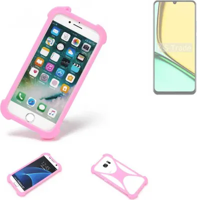 Produktbild von K-S-Trade Handy Hülle kompatibel mit Realme Note 60 Schutz Hülle Bumper Silikon Schutz Hülle Cover Case Silikoncase Silikonbumper TPU Softcase