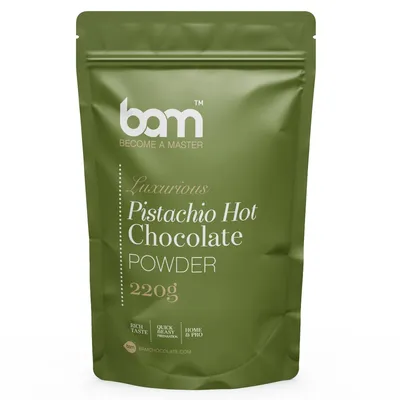 Produktbild von BAM Heiße Schokolade mit Pistazien, 220 g