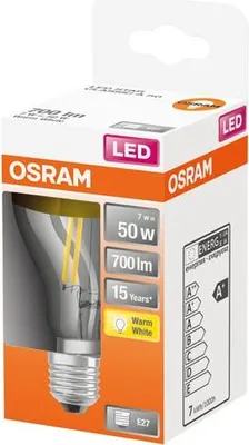 Image de LEDVANCE 4058075435346 LED bulb Warm white 2700 K 6.5 W E27 F