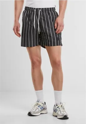 Immagine prodotto di Urban Classics pantaloncini da bagno a righe da uomo nero/bianco XXL