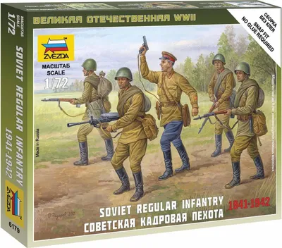 Obrázok produktu pre Zvezda 1:72 Soviet reguläre Infanterie 1941-42