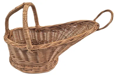 Produktbild von Weinkorb aus Weide Flaschenhalter Flaschenkorb Korn Weidenkorb Weinhalter