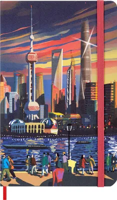 Produktbild von Moleskine I AM the city Shanghai Notizbuch limitierte Ausgabe, L/A5, liniert, fester Einband