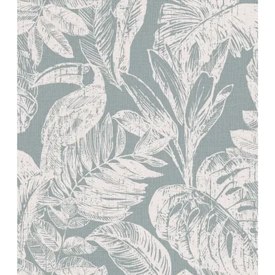 Produktbild von DUTCH WALLCOVERINGS Tapete Rebecca Grau und Weiß