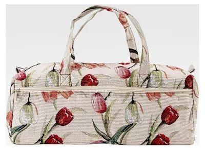 Produktbild von Stricktasche für Strickprojekte, große Organizer-Tasche für Pullover und extra lange Stricknadeln, 40 x 14 x 14 cm