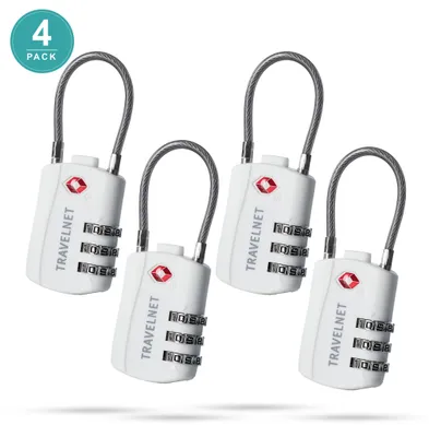 Immagine prodotto di Travelnet Lucchetto da viaggio TSA con combinazione Set da 4