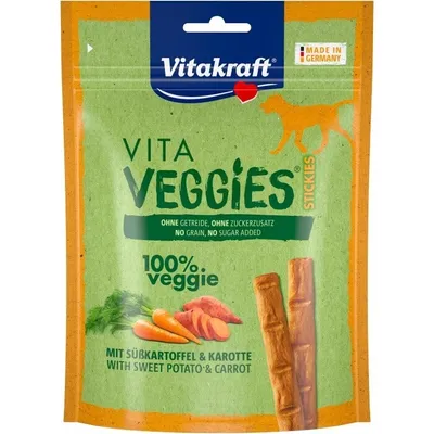 Obrázok produktu pre Vitakraft 58731, Snack, Pes, Univerzálne, Mrkva, Sladký zemiak, 80 g, Bez cukru
