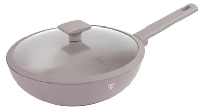 Image de BerlingerHaus Wok avec couvercle 28cm Taupe