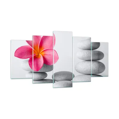 Produktbild von Bilder auf glas - Spa buddhismus ruhig blume - 160x85cm - Glasbilder - Wandbilder - Kunstdruck - zum Aufhängen bereit - Wanddekoration aus Glas - Glas Bilder - Wandbild auf Glas - GEA160x85-2304