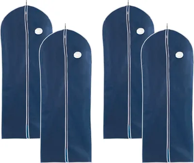 Produktbild von WENKO Kleidersack Air 150 x 60 cm, 4er Set, atmungsaktives Vlies-Material