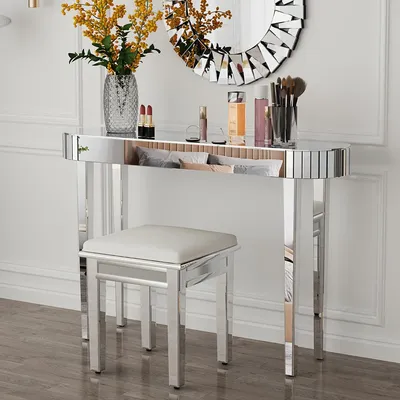 Produktbild von Beistelltisch - Konsole - Ablagetisch - Wandtafel - Kommode - Spiegelglas mit Hochglanzoptik - 120 cm breit