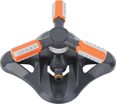 Obrázek produktu pro Automatický tříramenný zavlažovač trávníku s rotací 360°, zahradní zavlažovací zařízení