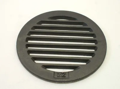 Immagine prodotto di Griglia rotonda 22 cm Griglia per cenere Griglia in ghisa Griglia per fuoco