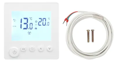 Zdjęcie produktu dla Cyfrowy termostat z wyświetlaczem LCD i funkcją programowania czasu oraz regulacją temperatury do ogrzewania