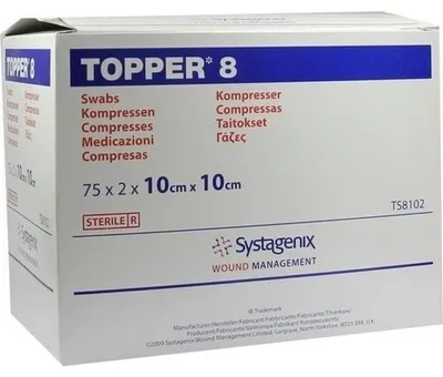 Produktbild von TOPPER 8 Kompr.10x10 cm steril