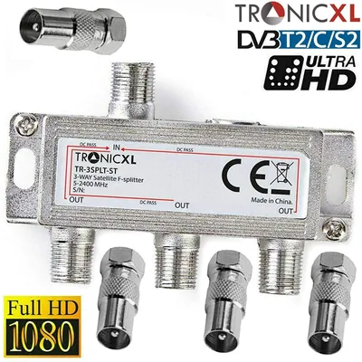 Zdjęcie produktu dla TronicXL 3-drożny rozdzielacz BK rozdzielacz anteny kablowej premium TV