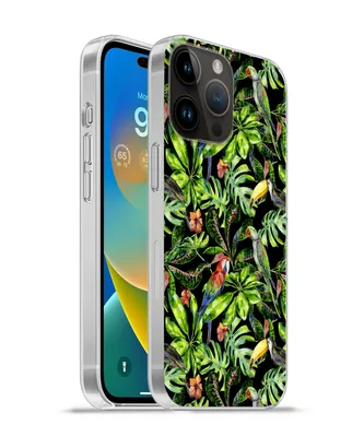 Produktbild von MuchoWow® Handyhülle Schutzhülle Hülle für Apple iPhone 14 Pro - Softcase Vögel - Tropisch - Muster Silikon Softcase Handy Hülle - Umschlag