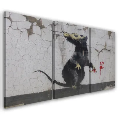 Produktbild von Triptychon auf leinwand graue abstraktionen 120x80 cm Feeby grau wandbild bereit zum aufhängen