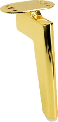 Produktbild von Loft Metallmöbelbein Gold Chrom 15 cm – Elegantes, minimalistisches Design mit rutschfester Unterlage für ein modernes Wohnambiente.