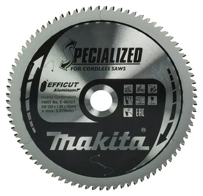Immagine prodotto di Lame Makita EFFICUT per alluminio 260 x 30 mm - 81 denti