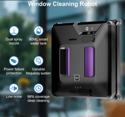 Obrázek produktu pro Raamrobot – Čistič oken – Čisticí prostředek na okna – Automatické čističe oken