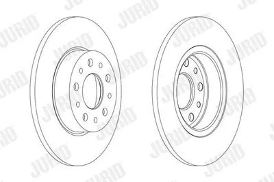 Produktbild von 2x JURID Bremsscheibe 563064JC für FIAT TIPO Kombi (356_) 500L (351_ 352_)
