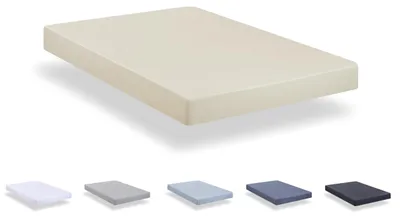Immagine prodotto di Lenzuola sagomate in microfibra spazzolata, extra morbide, per letti di dimensioni 140 x 190/200 cm, color beige