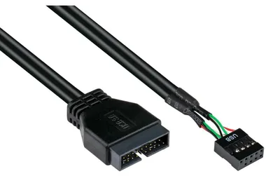 Productafbeelding van Good Connections Adapter, pinheader, USB3.0 (male) naar USB2.0 (female), 0,3 meter