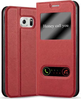 Obrázek produktu pro Cadorabo Protective Case for Samsung Galaxy NOTE 5 Case in Red Pouzdro na mobilní telefon typu kniha Cover Etui