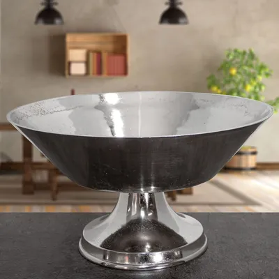 Produktbild von Obstschale, rund, Aluminium, Struktur, Glänzend