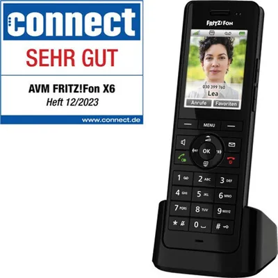 Obrázok produktu pre Bezdrôtový telefón AVM FRITZ!Fon X6 čierny
