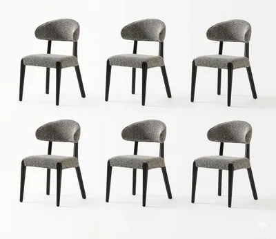 Obrázok produktu pre Sada stoličiek, jedálenské stoličky, moderný dizajn, sivá farba, elegantný, luxusný, čalúnené