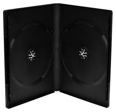 Produktbild von MediaRange BOX12-M, DVD-Hülle, 2 Disks, Schwarz, Kunststoff, 120 mm, RoHS