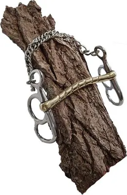 Produktbild von Esposita Postkandare, 2 Ringe, Stange einseitig geriffelt 8,0cm