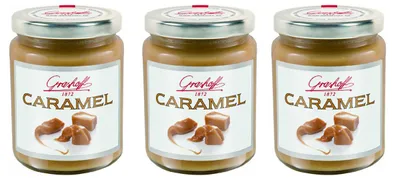 Image de Crème Caramel Grashoff légèrement salée le pur plaisir 250g paquet de 3
