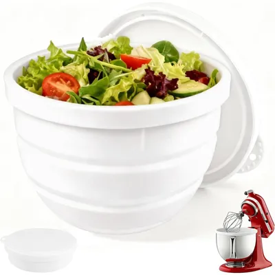 Produktbild von Silikoneinsatz mit Deckel für KitchenAid Mixer (5 Qt) – Zubehör – Weiß