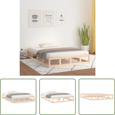 Produktbild von The Living Store Massivholzbett 140x200 cm