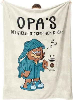 Obrázek produktu pro Juratar Personalizovaná flanelová deka 62x52 palců pro dědečka