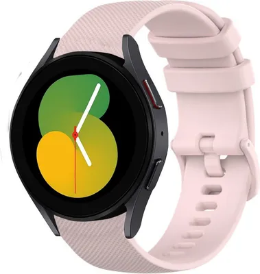 Produktbild von Strap-it Samsung Galaxy Watch 5 - 40mm Luxus-Silikonarmband (Rosa)