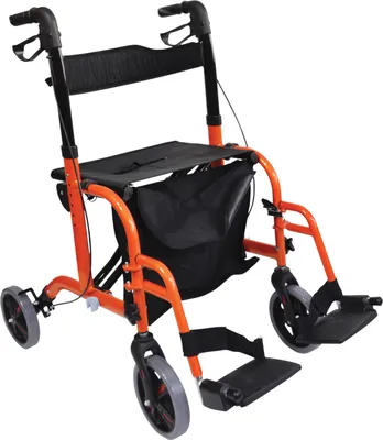 Produktbild von Aidapt Rollstuhl-Rollator - orange