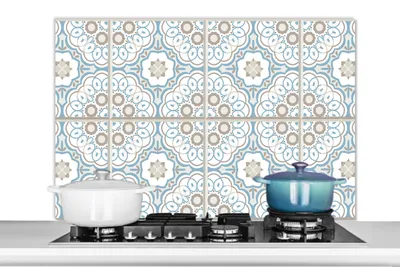Obrázok produktu pre KitchenYeah® Kuchynský splashback - Kuchynský splashback - Ochrana steny sporáka a drezu - Kvety - Portugalsko - Dizajn 100x65 - Alu-Dibond (alternatíva skleneného splashbacku) - Tepelne odolný - Splashback na sporák