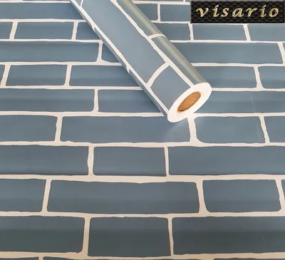Produktbild von Folie selbstklebend blaue Ziegel  10 m x 45 cm 3037 Dekorationsfolie