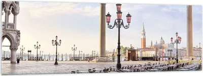 Produktbild von Bilder auf glas - Architektur Stadt Venedig - 160x50cm - Glasbilder - Wandbilder - Kunstdruck - zum Aufhängen bereit - Wanddekoration aus Glas - Glas Bilder - Wandbild auf Glas - GAB160x50-2553